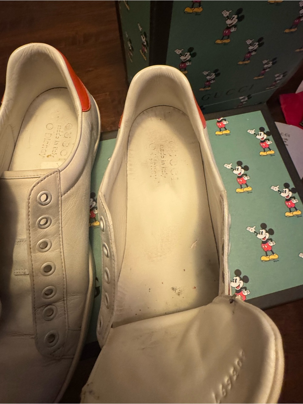 Authentic Gucci x Disney Mickey Mouse Sneakers - Picture 6 of 12